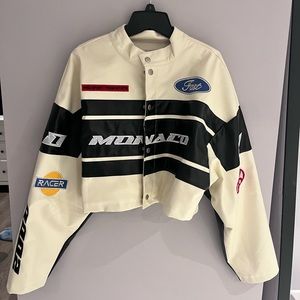 Fashion Nova PU Racer Jacket